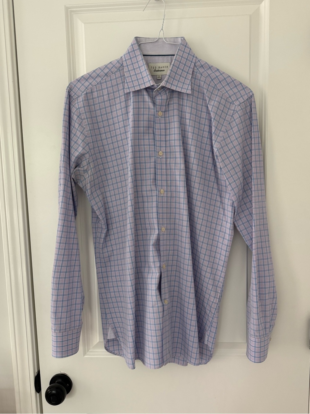 Ted Baker Endurance Plaid Dress Shirt 15.5 x 34/35